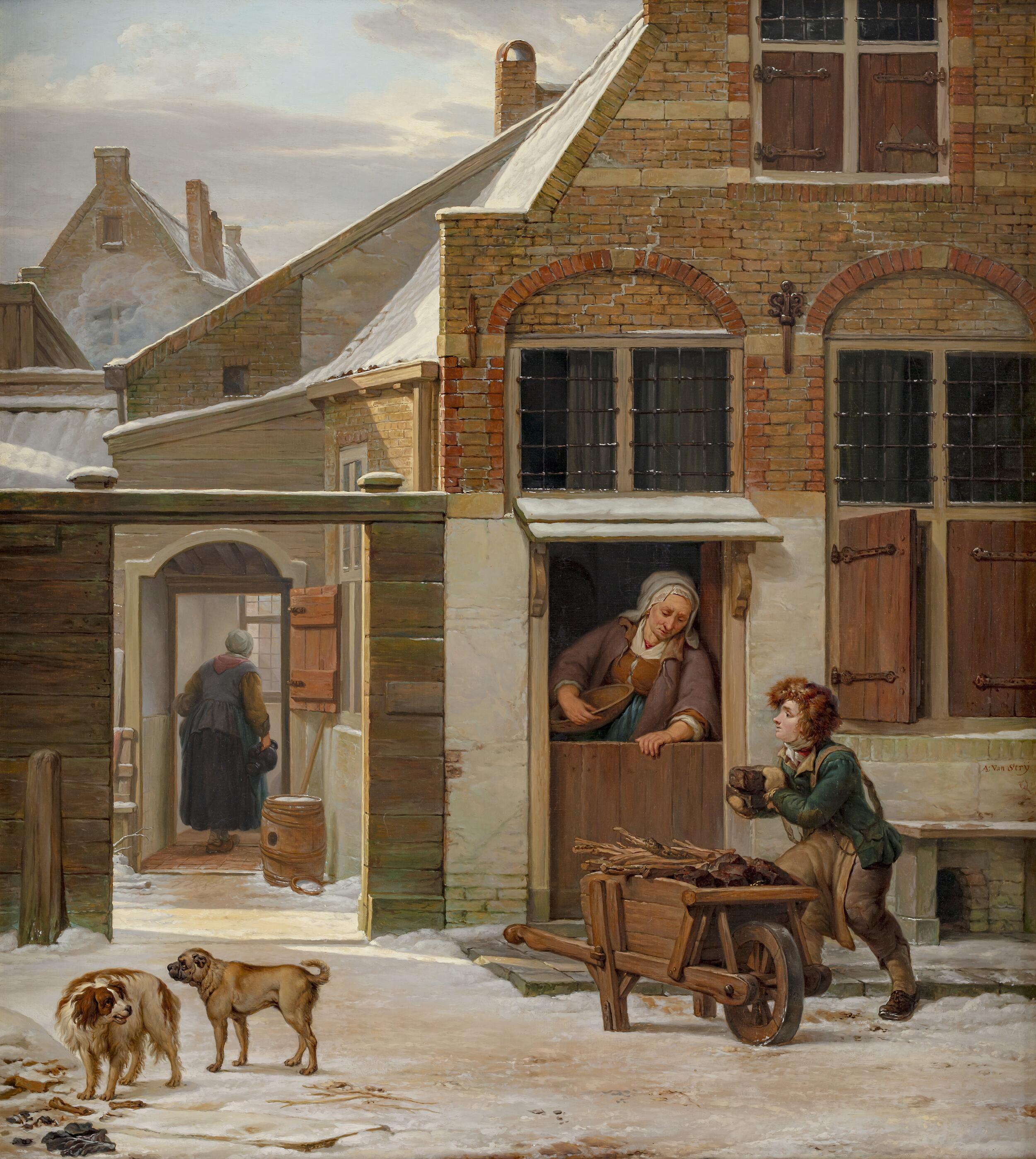 Abraham van Strij, Het straatje (Vrieseweg, Dordrecht)